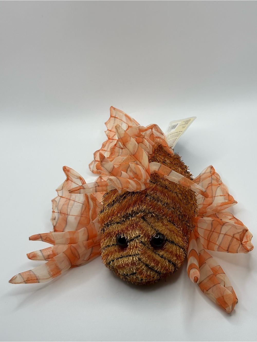 Ganz Webkinz Lionfish Lion Fish HM355 Orange Retired Cute Plush Toy W/ Code